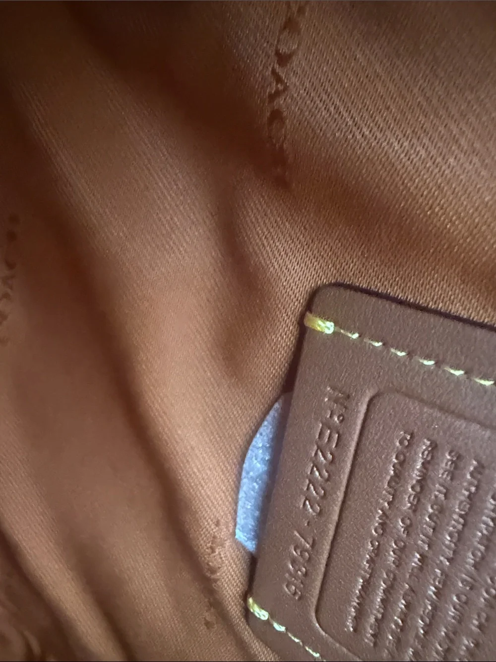 NWT Coach Pebbled Leather Satchel in Tan Brown with Gold Hardware